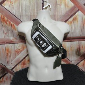 3 in 1 Cross body bag W sanitizer pouch, facemask, Touch screen cell phone area